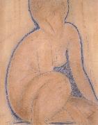 Amedeo Modigliani Crouched Nude (mk39) Spain oil painting artist
